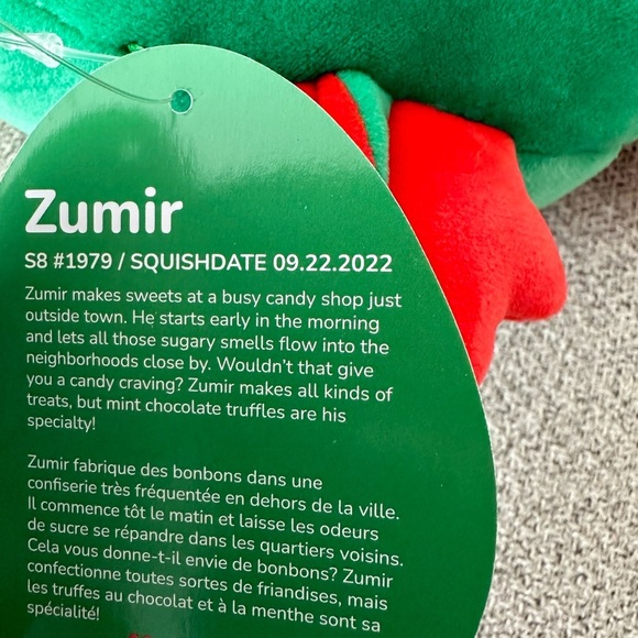 Nwt  Squishmallow 8" Zumir the Peppermint Reindeer Moose - Picture 5 of 5
